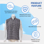 Wholesale Reusable Adult Bib Fashionable Shirt Style Washable Waterproof Clothing Protector