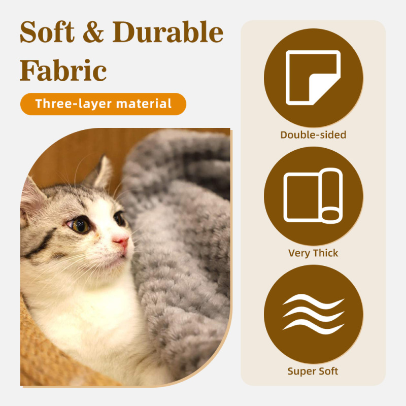 Wholesale Cat Dog Sleeping Cheap Blanket Factory Direct Comfortable Pet Bed Car Blanket