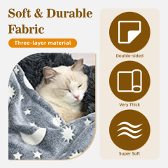 Winter Extra Thick Double Blanket Autumn Winter Style Plush Self-heating Pet Blanket