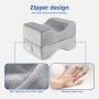 Wholesale Sciatica Hip Lower Back Pain Relief Memory Foam Side Sleeper Pillow Knitted Cover Removable Washable Post Surgery Use