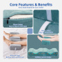 Wholesale Sciatica Hip Lower Back Pain Relief Memory Foam Side Sleeper Pillow Knitted Cover Removable Washable Post Surgery Use