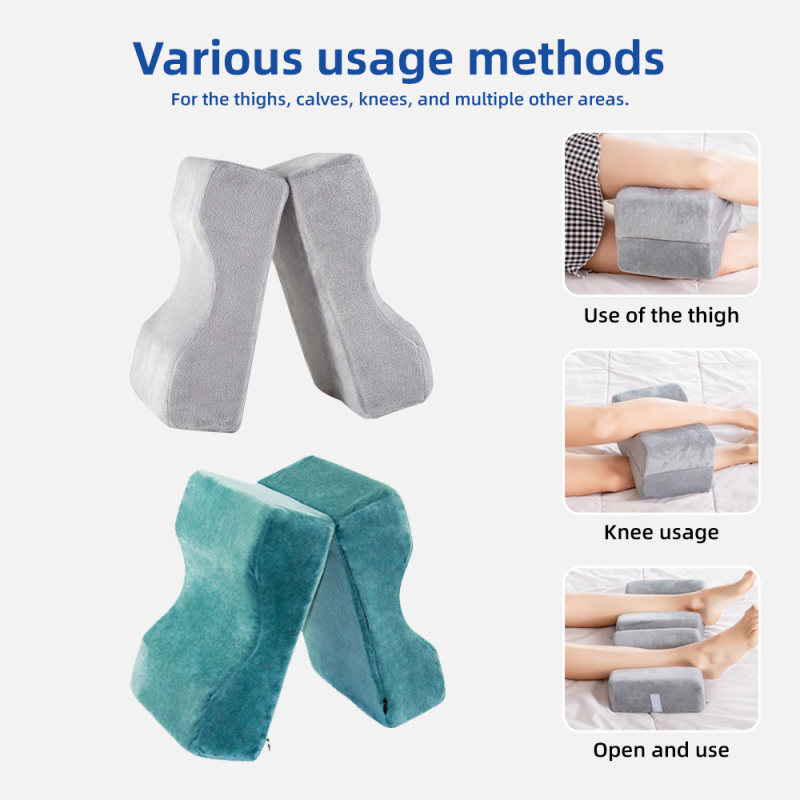 Wholesale Sciatica Hip Lower Back Pain Relief Memory Foam Side Sleeper Pillow Knitted Cover Removable Washable Post Surgery Use