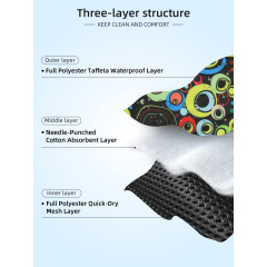 Großhandel waschbare Wickelwindeln, verstellbares Hundebauchband, flache Wickelwindeln für Rüden