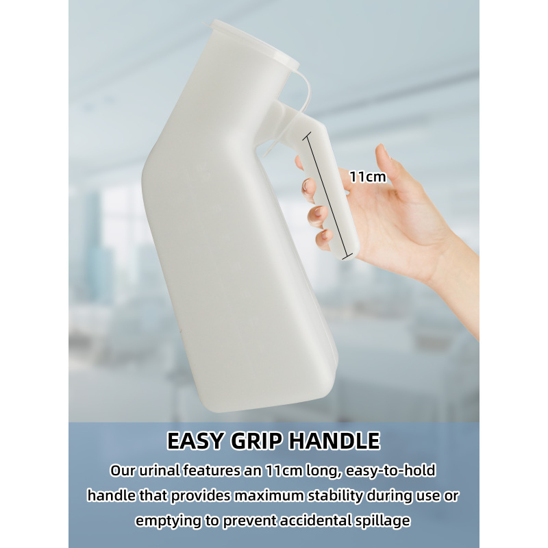 Wholesale Home Care Urinals Male Portable Chamber Pot Pee Bottles Home Urinal Potty for Men Urinal With Swing Lid 1000mL