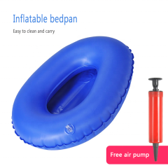 洗えるポータブル空気膨張ベッドパン寝たきり高齢者インフレータブルスツール床ずれトイレインフレータブル便器