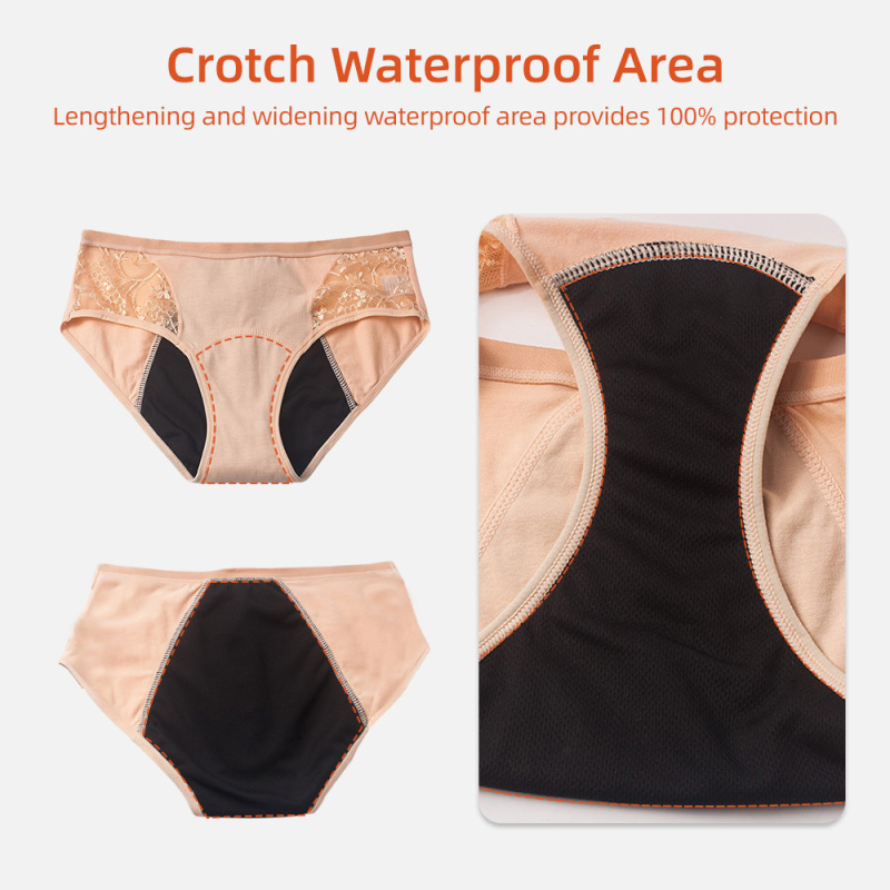 Aidingcare Damen-Periodenunterwäsche, geruchshemmend, wiederverwendbare Menstruationshöschen