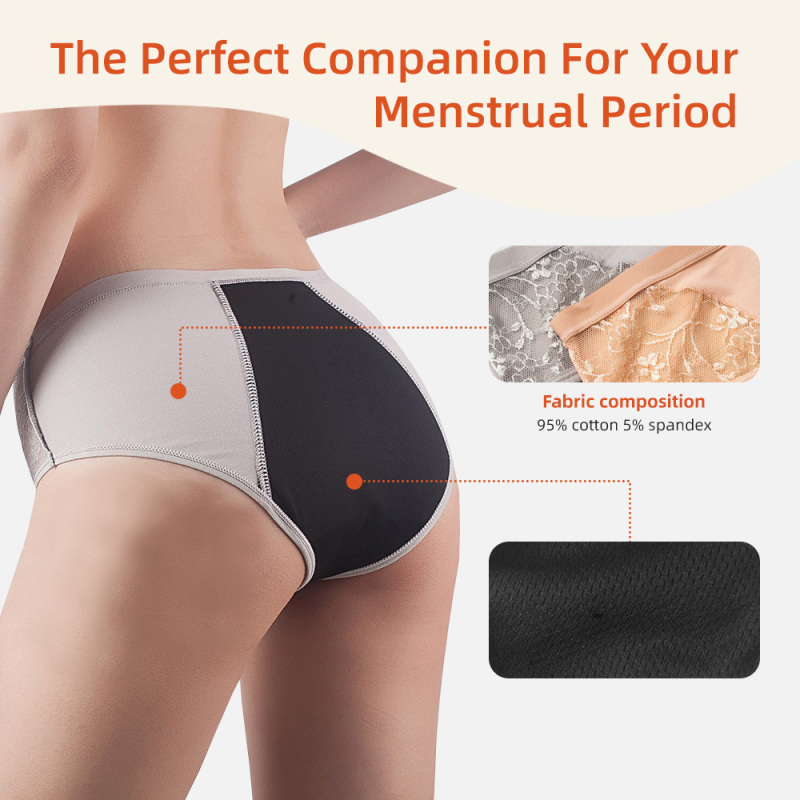 Aidingcare Damen-Periodenunterwäsche, geruchshemmend, wiederverwendbare Menstruationshöschen