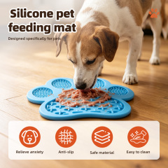 Wholesale Silicone Eco-Friendly Pet Licking Mats with Suction Cups for Dogs-Anxiety Relief & Easy Clean