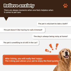 Wholesale Silicone Eco-Friendly Pet Licking Mats with Suction Cups for Dogs-Anxiety Relief & Easy Clean