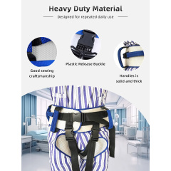 Wholesale Patient Ambulation Assist Secure Transfer Gait Belt Medical Nursing Safety Belt with Needle Detection 43.7inch