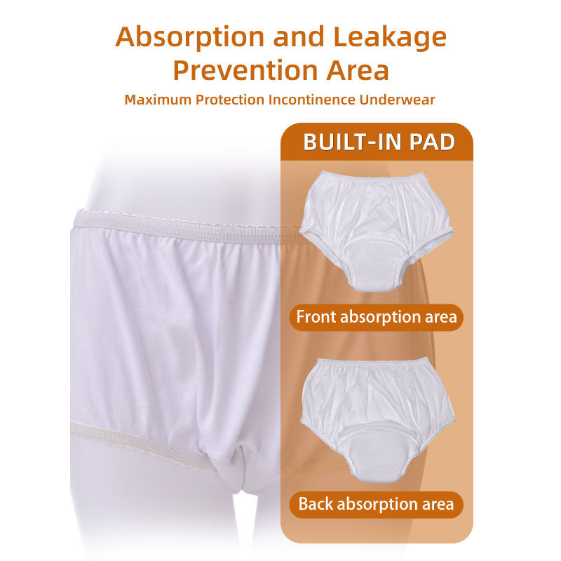 Aidingcare Incontinence Underwear Breathable High Absorbency Eco-Friendly for Travel and Nursing Homes