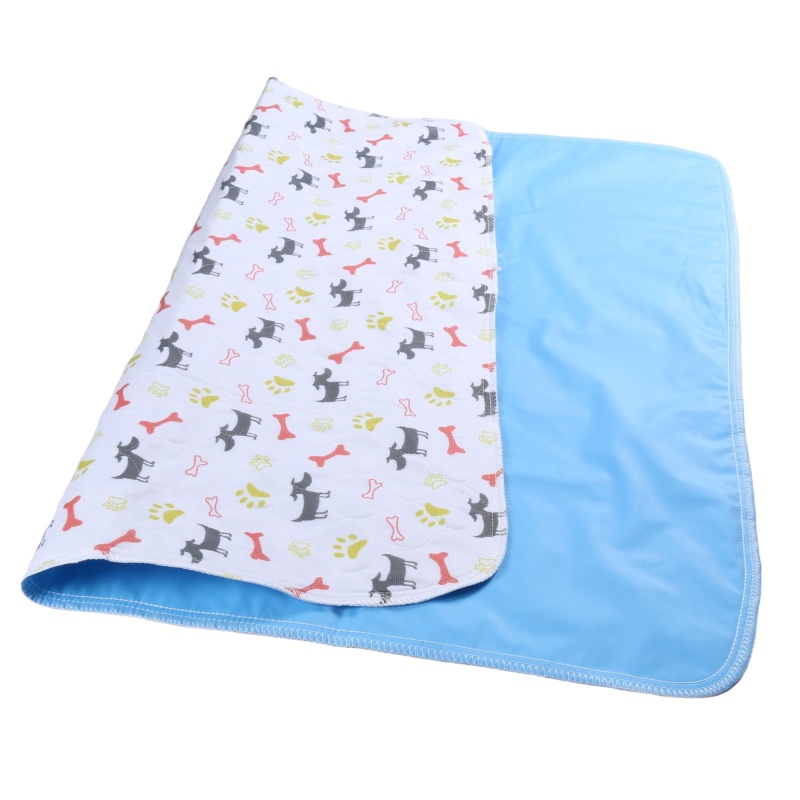 Wholesale Custom washable pet pee pad dog urine pad with waterproof PVC bottom