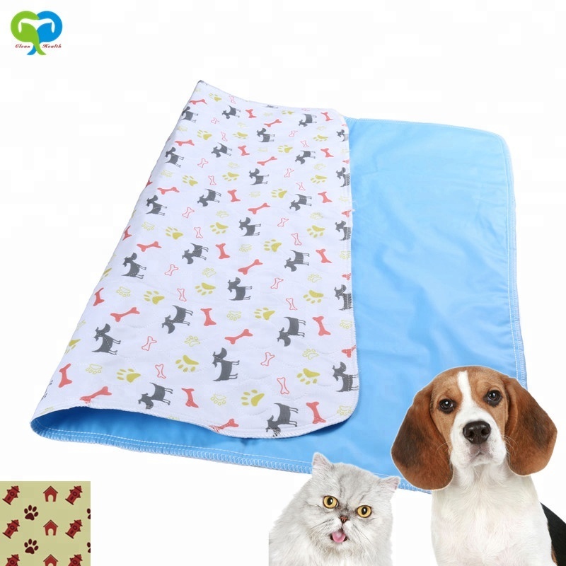 Wholesale Custom washable pet pee pad dog urine pad with waterproof PVC bottom