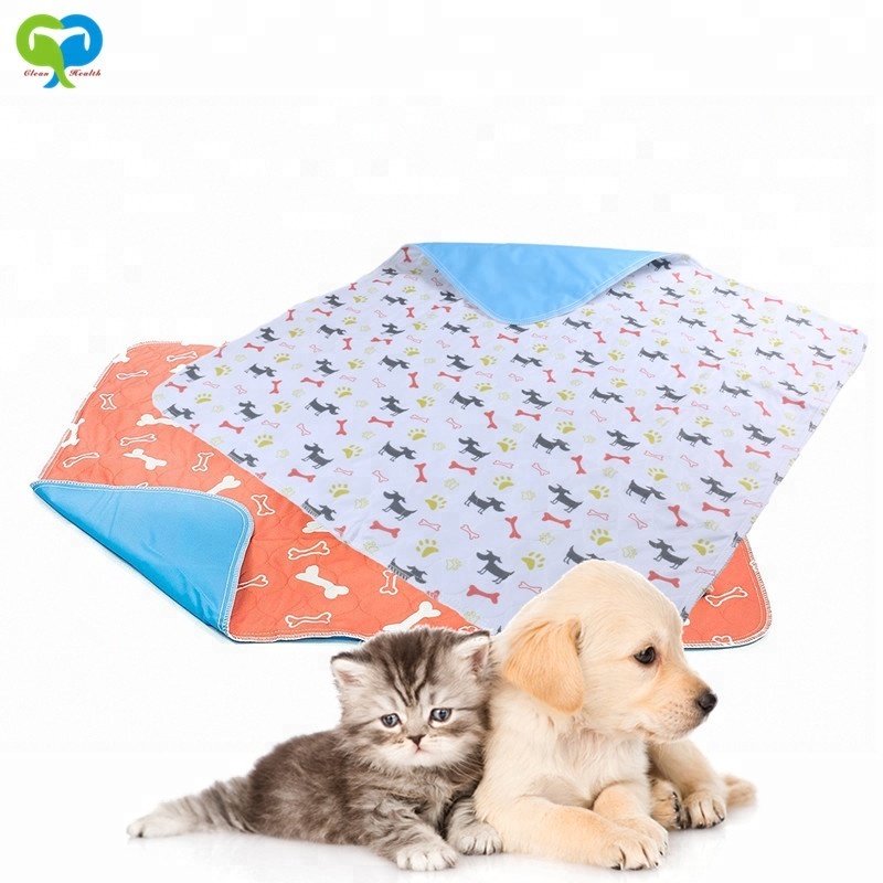 Wholesale Custom washable pet pee pad dog urine pad with waterproof PVC bottom