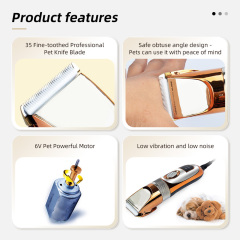 Wholesale Dog Shaver Clippers High Power Low Noise Chargeable Eco-Friendly ABS Plastic Pet Trimmer Professional Grooming