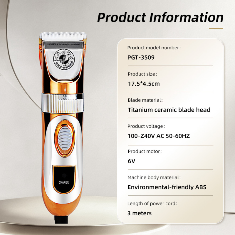 Wholesale Dog Shaver Clippers High Power Low Noise Chargeable Eco-Friendly ABS Plastic Pet Trimmer Professional Grooming