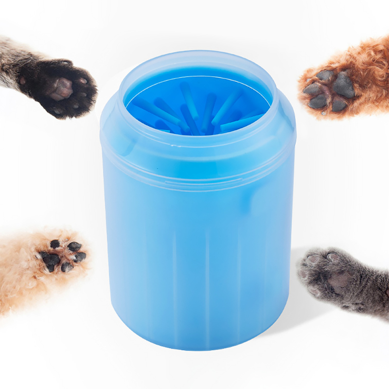 Portable Pet Paw Cleaner 2 In 1 Dog Paw Cleaner Pet Cleaning Brush Feet Cleaner For Dog & Cat Grooming