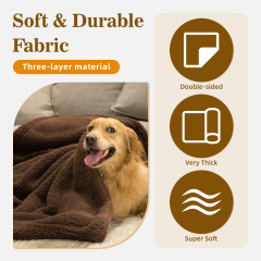 Wholesale Large Durable Dog Blankets Soft Warm Pet Fleece Throw for Small Dogs and Cats