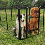 Heavy Duty Foldable 8 Panel Pet Enclosure Dog Fence Puppy Outdoor Playpen with Lockable Door