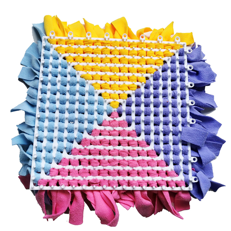 Hot Seller Hand-knitted Pet Snuffle Mat Dog Nosework Snuffle Mat for Dogs Training Feeding Stress Release Dog Toy