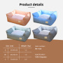 Wholesale Travel Solid Square Classic Modern Sleep Memory Foam Heavy Duty Removable Washable Dog Bed