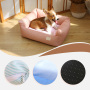 Wholesale Travel Solid Square Classic Modern Sleep Memory Foam Heavy Duty Removable Washable Dog Bed