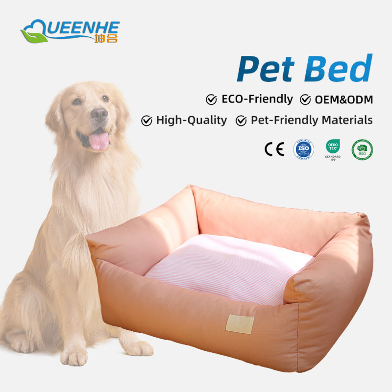 Wholesale Travel Solid Square Classic Modern Sleep Memory Foam Heavy Duty Removable Washable Dog Bed