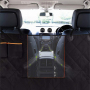 Waterproof Nonslip Pet Car Seat Cover Scratchproof Pet Backseat Cover with Dog Seat Belts & Storage Pockets