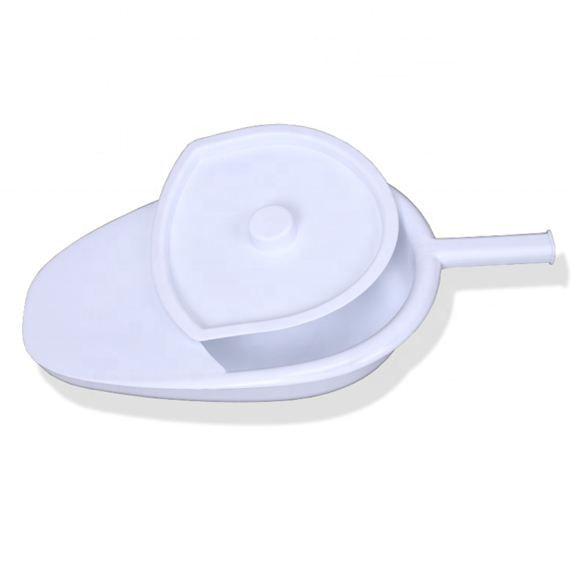 Hospital Medical plastic fractured patient bedpan with cover