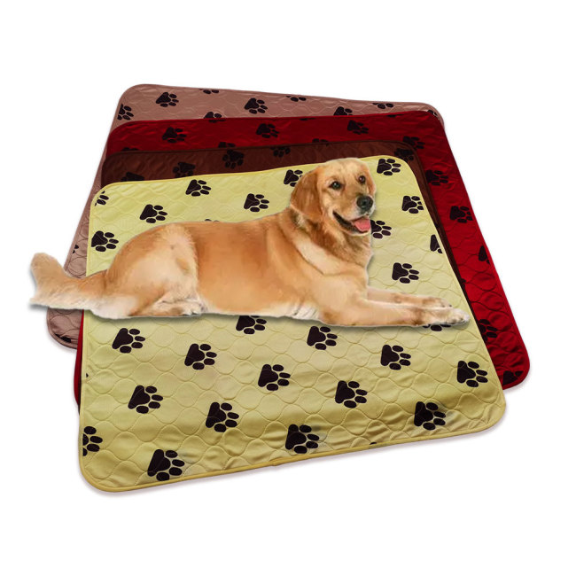 Лидер продаж, очень большой размер, 4 слоя, впитывающие многоразовые подушечки для дрессировки собак, моющиеся подушечки для мочи для домашних животных для собак