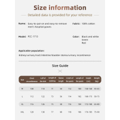 Großhandel, heißer Verkauf, Inkontinenzpyjamas, Lähmung, leicht zu tragen, Baumwoll-Polyester-Mischgewebe, Herren-Langzeitpflegeanzug für Patienten mit Frakturen