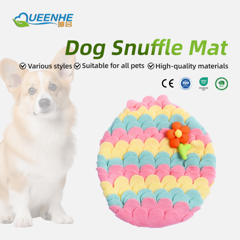 Puzzle Iq Training Toy Slow Treat Food Dog Foldable Pet Feeding Mat Pet Snuffle Mat