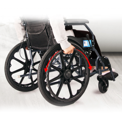 New design foldable lightweight Standard Steel Manual Wheelchair