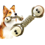 High Quality Pet Toy Cotton Rope Mixed  Rubber Bones Puppy Teething Toys Durable Pet Puppy Dog Chew Toys