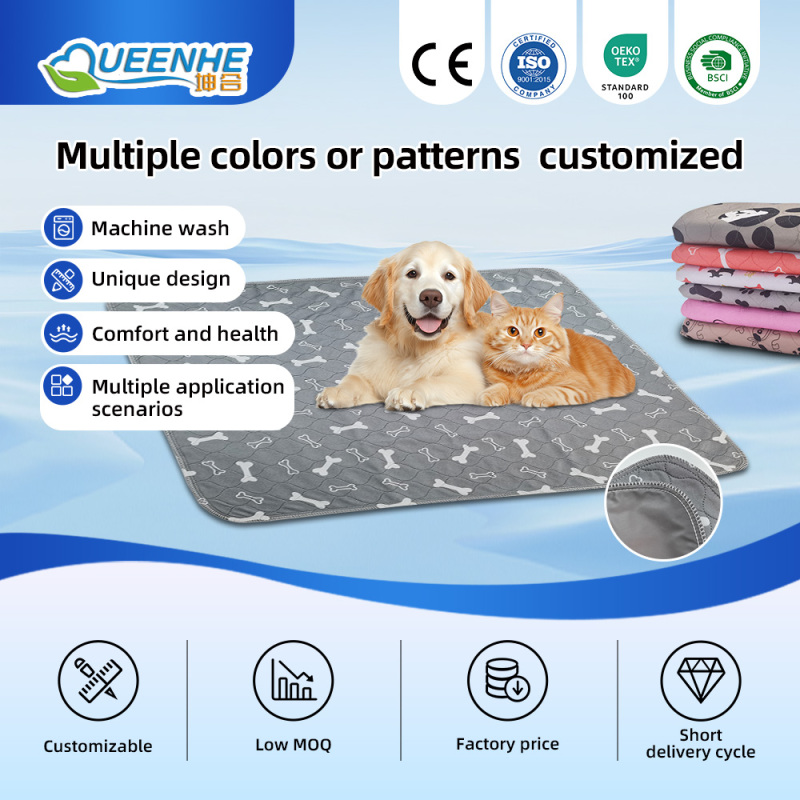 Tapis d'apprentissage lavables et imperméables pour chiots de grande taille (31.5 x 35.4 pouces) - Vente en gros de produits pour animaux de compagnie. Convient aux grands chiens.