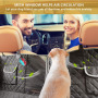 Waterproof Dog Car Seat Cover Nonslip Pet Seat Cover for Back Seat with Storage Pockets