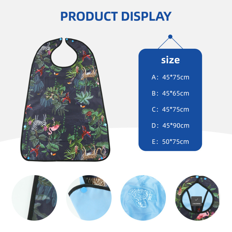 Взрослые слюнявчики с карманом - Очень большие впитывающие слюнявчики для пациентов с деменцией и пожилых людей.