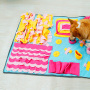 Interactive Puzzle Dispenser Toy Encourages Natural Foraging Skills Feed Game Dog Mat Pet Snuffle Mat