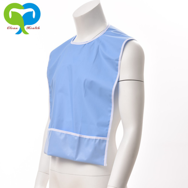 Adult Bibs Waterproof Aprons 100% Vinyl PVC / Mealtime Protector / Elderly Bib AB-201