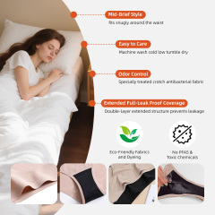 Culottes menstruelles Aidingcare pour femmes, haute absorption, réutilisables