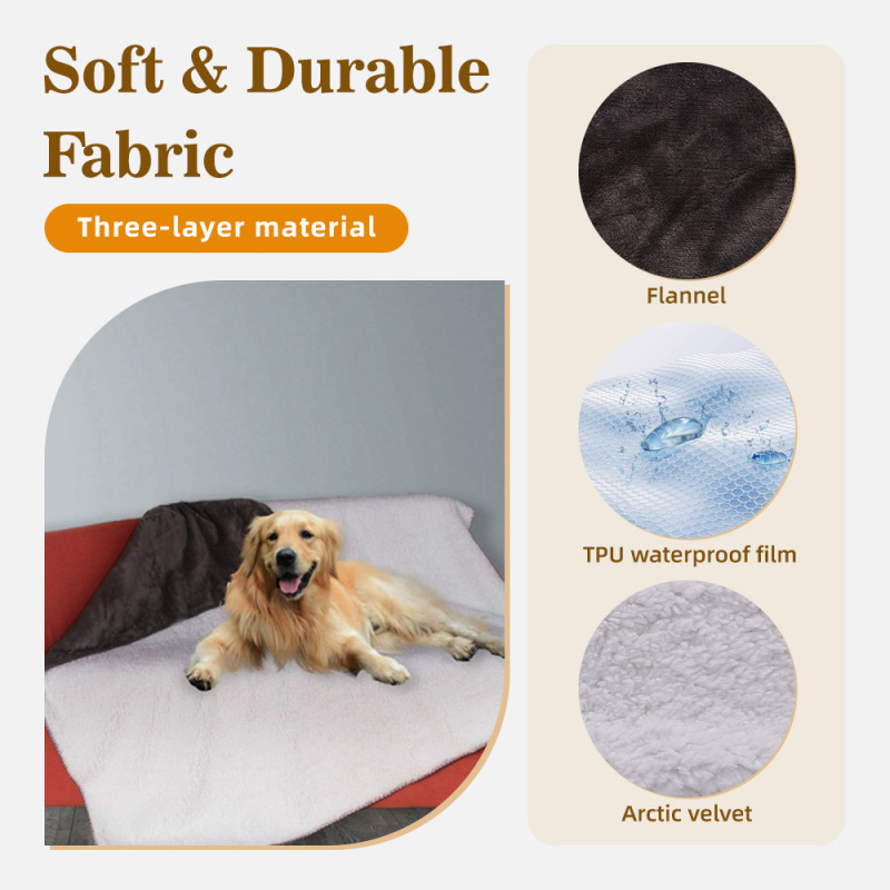 Wholesale Small-Medium Dogs Sleeping Blankets 100*75cm Solid Plush Warm Pet Blankets