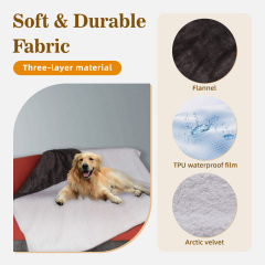 Wholesale Small-Medium Dogs Sleeping Blankets 100*75cm Solid Plush Warm Pet Blankets