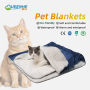 Wholesale Small-Medium Dogs Sleeping Blankets 100*75cm Solid Plush Warm Pet Blankets
