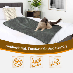 Wholesale Small-Medium Dogs Sleeping Blankets 100*75cm Solid Plush Warm Pet Blankets