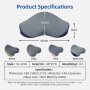 Wholesale Seat Cushions Memory Foam Adjustable Straps Removable Washable Anti-Static for Sciatica Tailbone Lower Back Pain