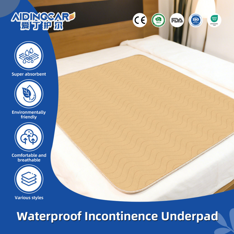 Wholesale Waterproof Quilted Underpads Machine Washable Large Sheet Protector Incontinence Bed Pads for Adults