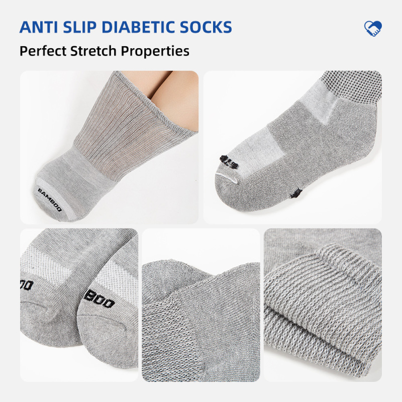 Medical Grade Smooth Toe Diabetic Socks for Diabetes Foot Protection