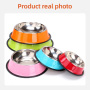Wholesale Pet Food Container Non-slip  Stainless Steel Pet Bowls for Cats and Dogs