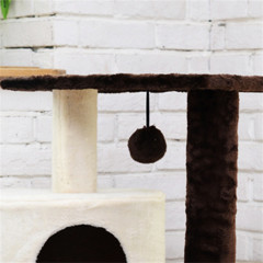 Wholesale  Indoor Multi-Level Cat Furniture Condo  Cat Tree with Scratching Post
