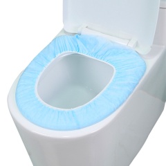 Cubiertas de asiento de inodoro desechables para viajar Película de PE impermeable Cubiertas de alfombrillas de baño de viaje para niños Adultos Entrenamiento de orinal
